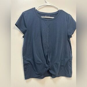 Athleta Women's Navy Twist Front Tee